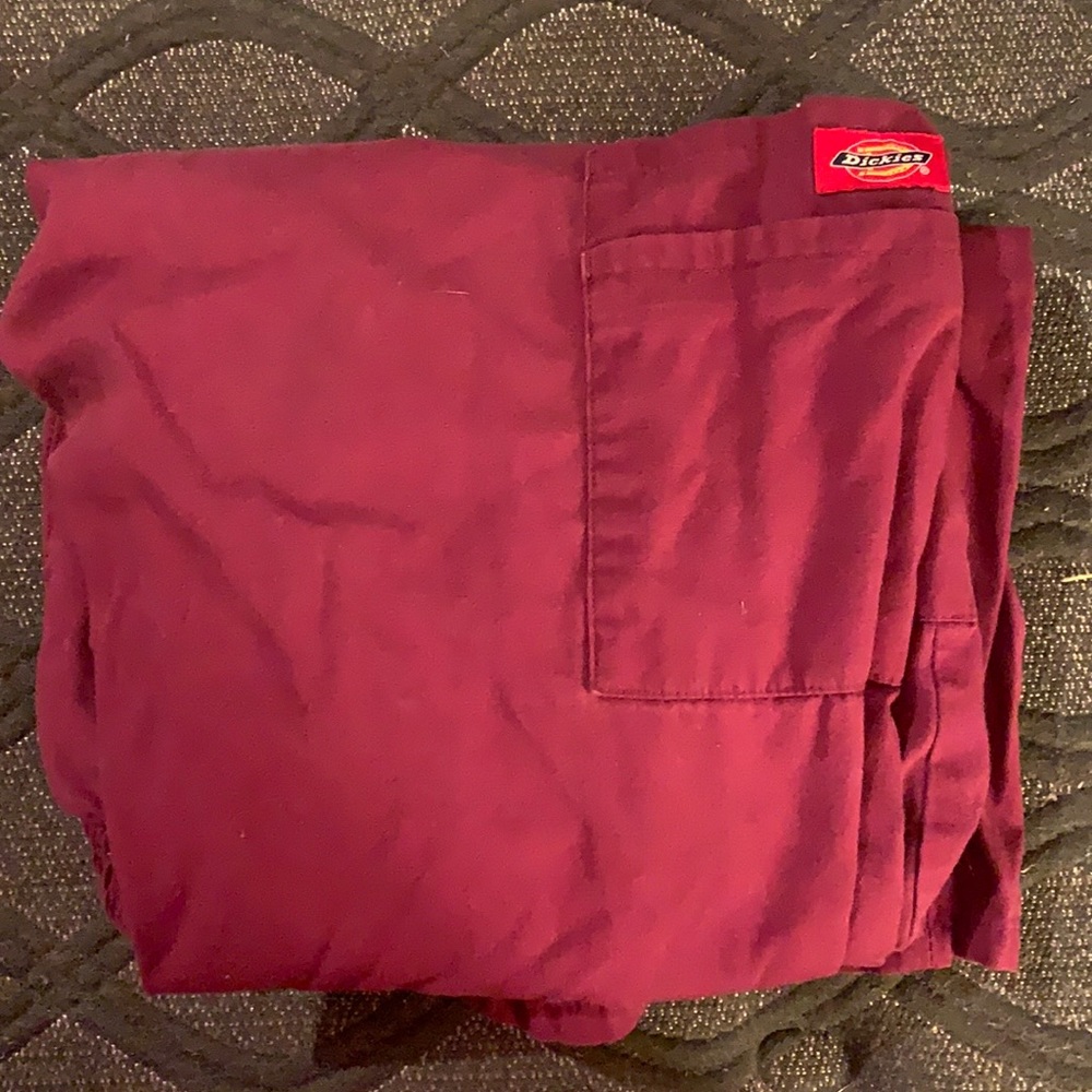 Red Dickies Scrub Pants